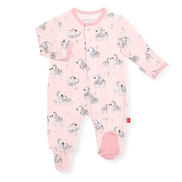 Magnificent Baby Other - Little One Modal Magnetic Footie in Pink